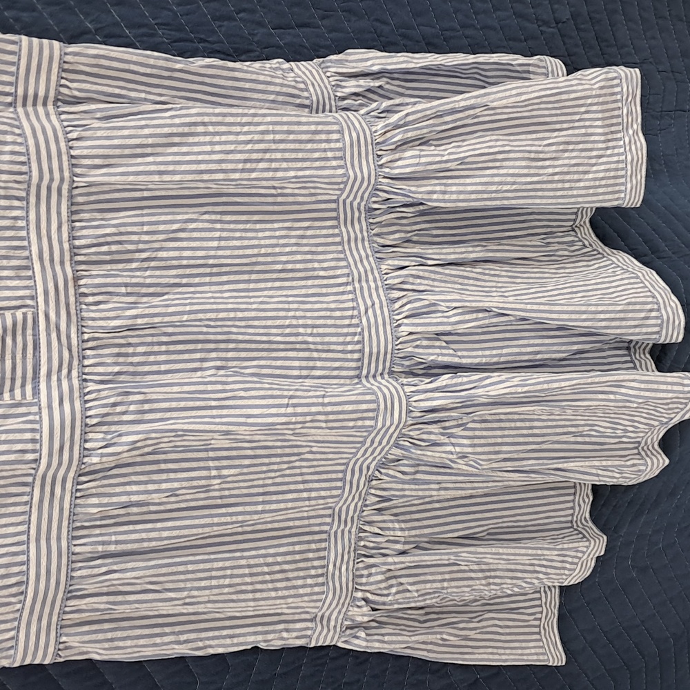 NWT Blue and White Striped Sleeveless Dress - Picture 3 of 6